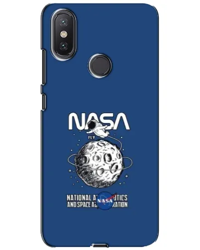 Чехол для Xiaomi Mi A2 Lite с картинкой «NASA — лунная миссия»