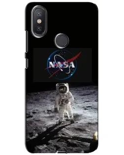 Чехол для Xiaomi Mi A2 Lite с картинкой «Астронавт на Луне»