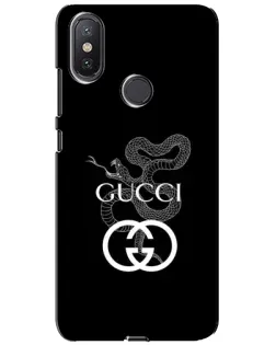 Чехол для Xiaomi Mi A2 Lite с картинкой «Gucci — серебряная змея»