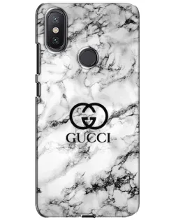 Чехол для Xiaomi Mi A2 Lite с картинкой «Gucci — мраморный шик»