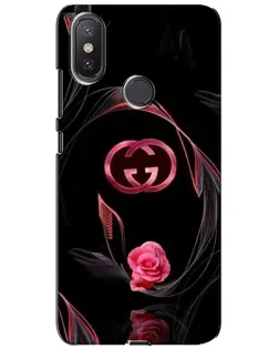 Чехол для Xiaomi Mi A2 Lite с картинкой «Gucci — неоновая роза»