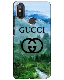 Чехол для Xiaomi Mi A2 Lite с картинкой «Gucci — горный пейзаж»