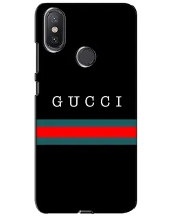 Чехол для Xiaomi Mi A2 Lite с картинкой «Gucci — красный пояс»