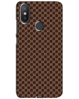 Чехол для Xiaomi Mi A2 Lite с картинкой «Gucci — шоколадная сетка»