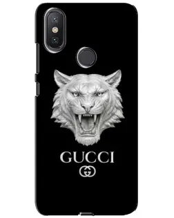 Чехол для Xiaomi Mi A2 Lite с картинкой «Gucci — серебряный лев»