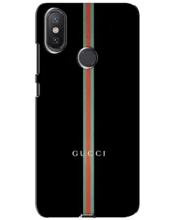 Чехол для Xiaomi Mi A2 Lite с картинкой «Gucci — строгая линия»