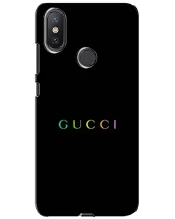 Чехол для Xiaomi Mi A2 Lite с картинкой «Gucci — неоновый минимализм»