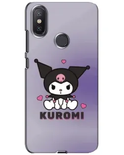 Чехол для Xiaomi Mi A2 Lite с картинкой «Kuromi — фиолетовый арт»