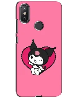 Чехол для Xiaomi Mi A2 Lite с картинкой «Kuromi — любовь в сердце»