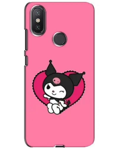 Чехол для Xiaomi Mi A2 Lite с картинкой «Kuromi — любовь в сердце»