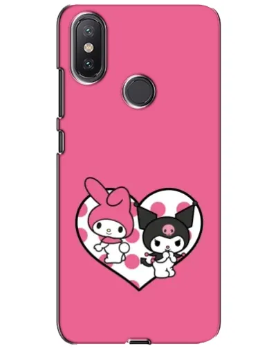Чехол для Xiaomi Mi A2 Lite с картинкой «Kuromi и My Melody»