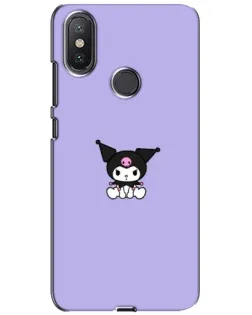 Чехол для Xiaomi Mi A2 Lite с картинкой «Kuromi — фиолетовый минимализм»