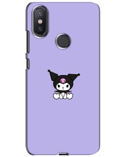 Чехол для Xiaomi Mi A2 Lite с картинкой «Kuromi — фиолетовый минимализм»