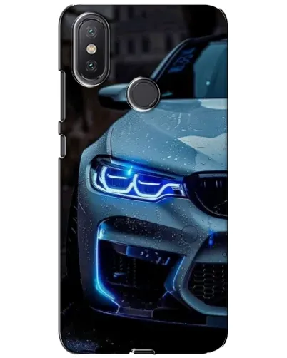 Чехол для Xiaomi Mi A2 Lite с картинкой «Взгляд BMW с синими фарами» Чехол для Xiaomi Mi A2 Lite с картинкой «Взгляд BMW с синими фарами»