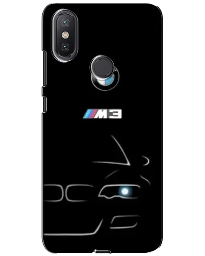 Чехол для Xiaomi Mi A2 Lite с картинкой «Минималистичный принт BMW M3» Чехол для Xiaomi Mi A2 Lite с картинкой «Минималистичный принт BMW M3»