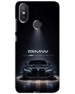 Чохол для Xiaomi Mi A2 Lite з картинкою «BMW крізь нічне місто»