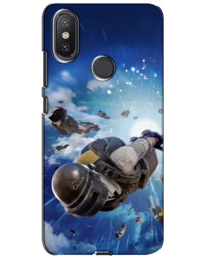 Чехол для Xiaomi Mi A2 Lite с картинкой «Десант PUBG — прыжок»