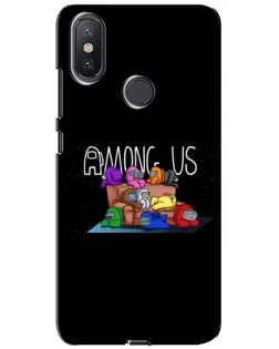 Чехол для Xiaomi Mi A2 Lite с картинкой «Логотип Among Us» Чехол для Xiaomi Mi A2 Lite с картинкой «Логотип Among Us»