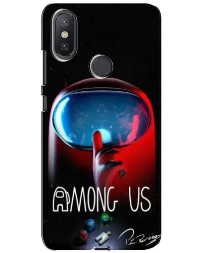Чехол для Xiaomi Mi A2 Lite с картинкой «Красный импостер — макро» Чехол для Xiaomi Mi A2 Lite с картинкой «Красный импостер — макро»