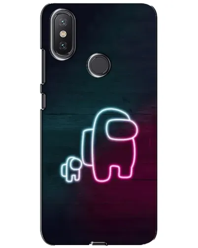 Чехол для Xiaomi Mi A2 Lite с картинкой «Among Us неон-арт» Чехол для Xiaomi Mi A2 Lite с картинкой «Among Us неон-арт»