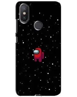 Чехол для Xiaomi Mi A2 Lite с картинкой «Красный Among Us»