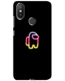 Чехол для Xiaomi Mi A2 Lite с картинкой «Among Us градиент»
