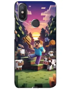 Чехол для Xiaomi Mi A2 Lite с картинкой «Стив на ферме» Чехол для Xiaomi Mi A2 Lite с картинкой «Стив на ферме»