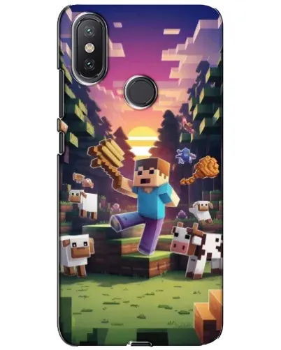 Чехол для Xiaomi Mi A2 Lite с картинкой «Стив на ферме» Чехол для Xiaomi Mi A2 Lite с картинкой «Стив на ферме»