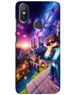 Чехол для Xiaomi Mi A2 Lite с картинкой «Стив и космос» Чехол для Xiaomi Mi A2 Lite с картинкой «Стив и космос»