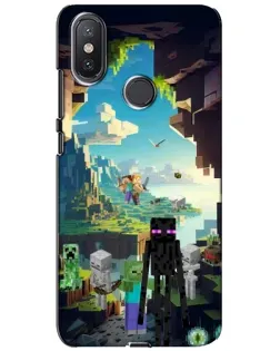 Чехол для Xiaomi Mi A2 Lite с картинкой «Эндермен в лесу» Чехол для Xiaomi Mi A2 Lite с картинкой «Эндермен в лесу»