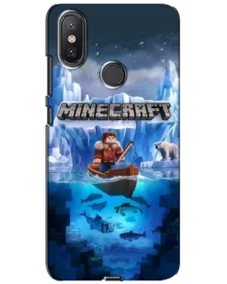 Чехол для Xiaomi Mi A2 Lite с картинкой «Minecraft ледяной мир» Чехол для Xiaomi Mi A2 Lite с картинкой «Minecraft ледяной мир»