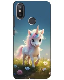 Чехол для Xiaomi Mi A2 Lite с картинкой «Единорог на поляне»