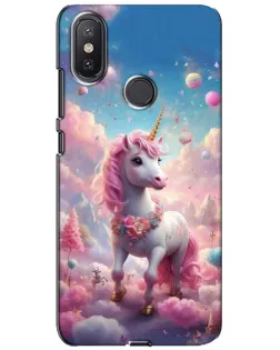 Чехол для Xiaomi Mi A2 Lite с картинкой «Единорог среди облаков»