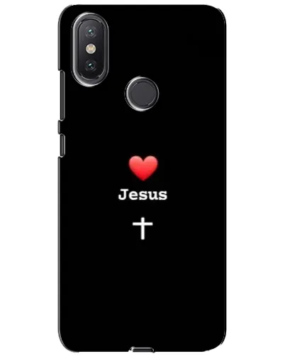 Чехол для Xiaomi Mi A2 Lite с картинкой «Сердце - Jesus» Чехол для Xiaomi Mi A2 Lite с картинкой «Сердце - Jesus»