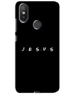 Чехол для Xiaomi Mi A2 Lite с картинкой «Точки веры J.E.S.U.S.»