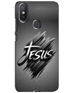 Чехол для Xiaomi Mi A2 Lite с картинкой «Надпись Jesus Graffiti»
