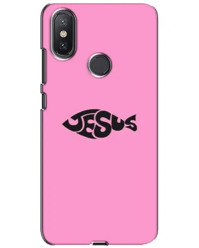 Чехол для Xiaomi Mi A2 Lite с картинкой «Розовый символ Jesus» Чехол для Xiaomi Mi A2 Lite с картинкой «Розовый символ Jesus»