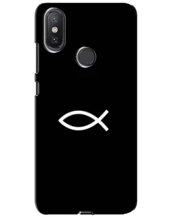 Чехол для Xiaomi Mi A2 Lite с картинкой «Символ рыбы Jesus» Чехол для Xiaomi Mi A2 Lite с картинкой «Символ рыбы Jesus»