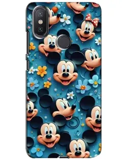 Чехол для Xiaomi Mi A2 Lite с картинкой «Паттерн Микки и Минни»