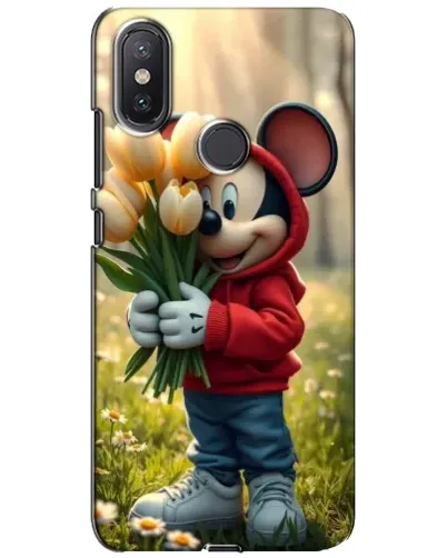 Чехол для Xiaomi Mi A2 Lite с картинкой «Микки с тюльпанами» Чехол для Xiaomi Mi A2 Lite с картинкой «Микки с тюльпанами»