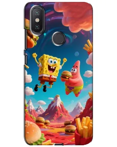 Чехол для Xiaomi Mi A2 Lite с картинкой «Космический фастфуд»