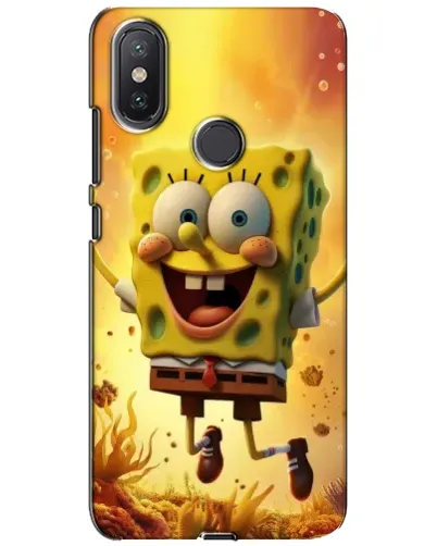 Чехол для Xiaomi Mi A2 Lite с картинкой «Губка Боб прыгает»