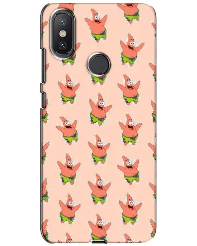 Чехол для Xiaomi Mi A2 Lite с картинкой «Патрик Стар паттерн»