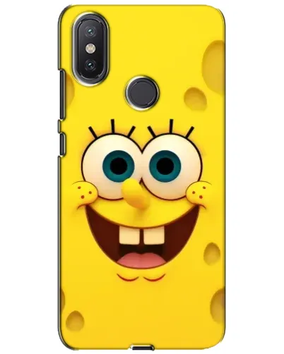 Чехол для Xiaomi Mi A2 Lite с картинкой «Губка Боб улыбка»