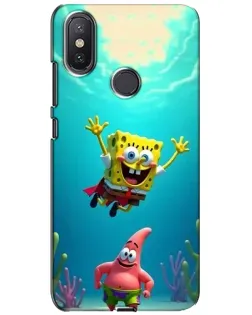 Чехол для Xiaomi Mi A2 Lite с картинкой «Спанч Боб под водой» Чехол для Xiaomi Mi A2 Lite с картинкой «Спанч Боб под водой»