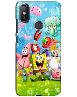 Чехол для Xiaomi Mi A2 Lite с картинкой «Губка Боб и друзья» Чехол для Xiaomi Mi A2 Lite с картинкой «Губка Боб и друзья»
