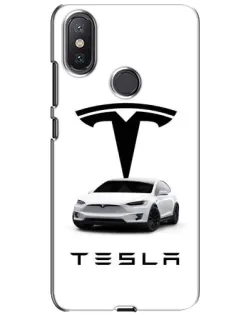 Чехол для Xiaomi Mi A2 Lite с картинкой «Tesla White Style»