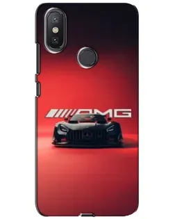 Чехол для Xiaomi Mi A2 Lite с картинкой «Mercedes AMG — красная линия»