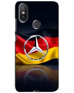 Чехол для Xiaomi Mi A2 Lite с картинкой «Mercedes — флаг Германии»