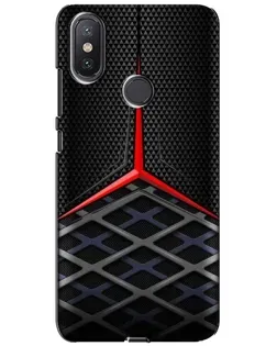 Чехол для Xiaomi Mi A2 Lite с картинкой «Mercedes Carbon Grid»
